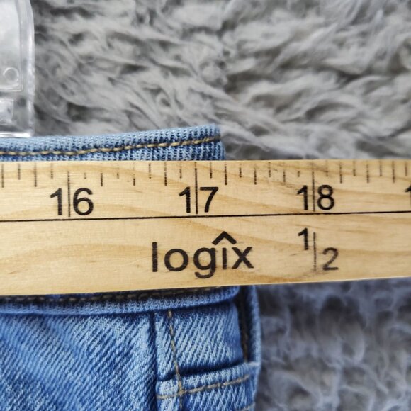 Old Navy Jeans Womens 14 Blue High-Rise OG Straight Secret Smooth Pockets Denim - Picture 5 of 12